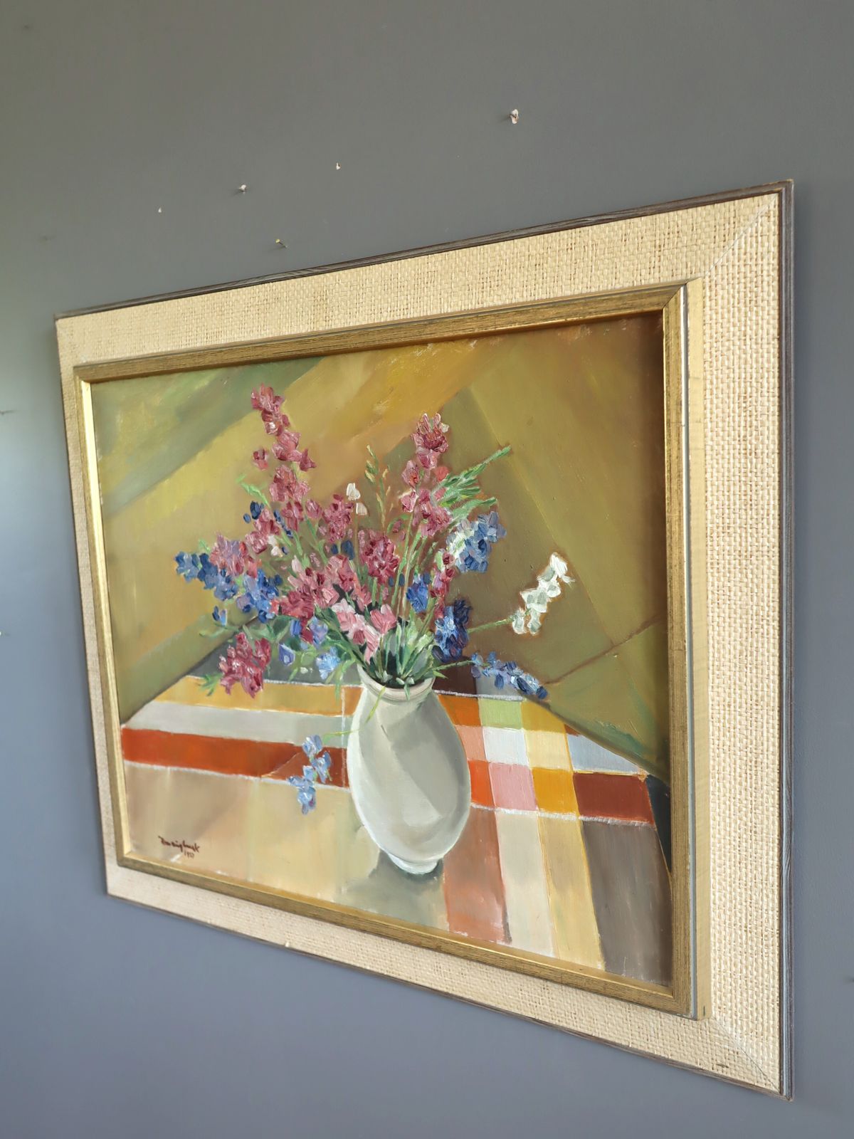 Bouquet In Afternoon Light , Oil Painting photo Art