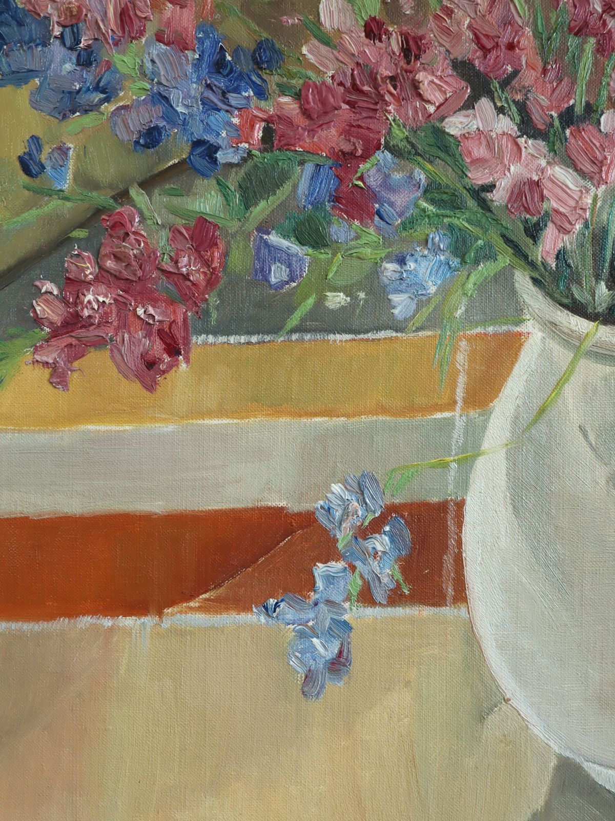 Art Bouquet In Afternoon Light , Oil Painting photo