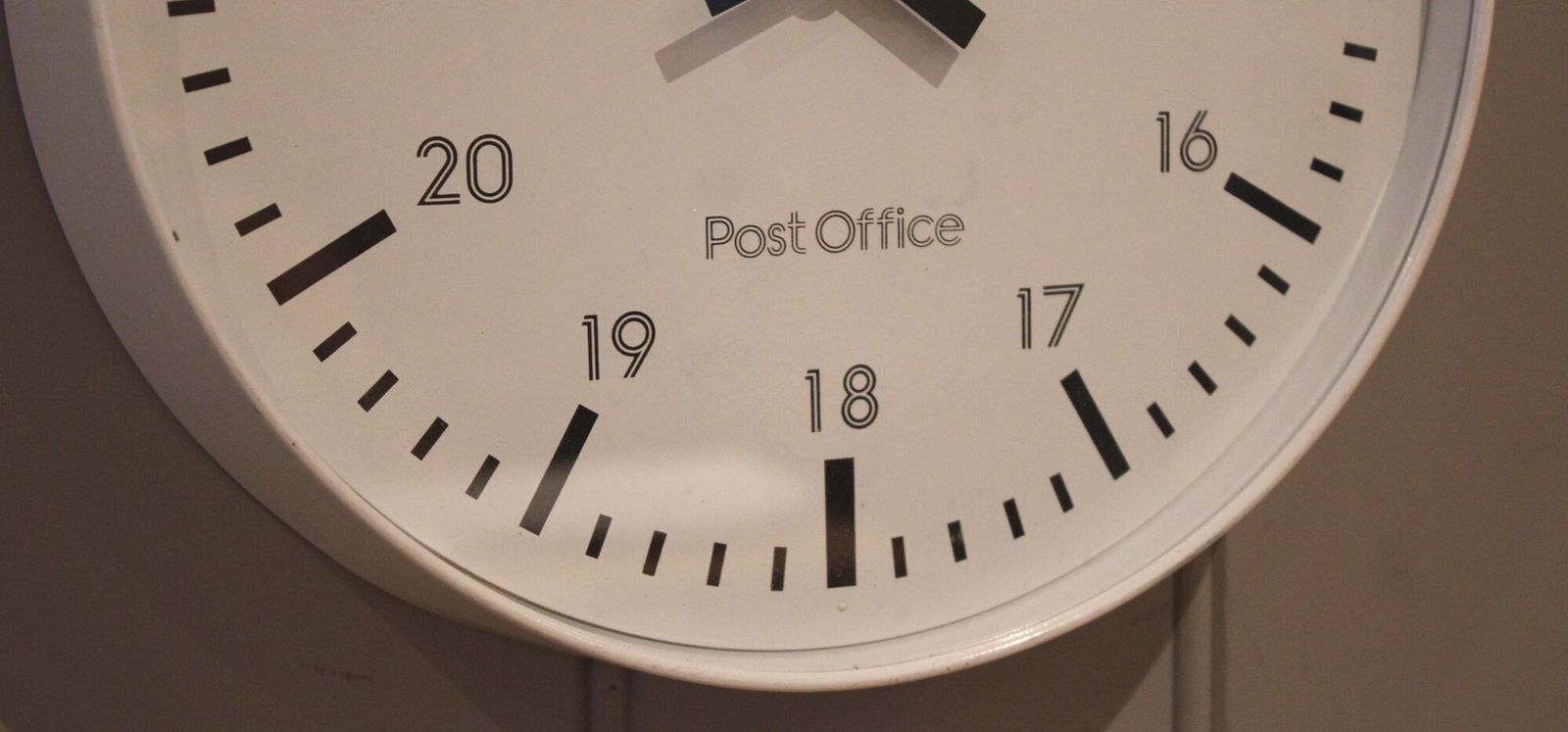 Vintage Cream Post Office Wall Clock photo buy