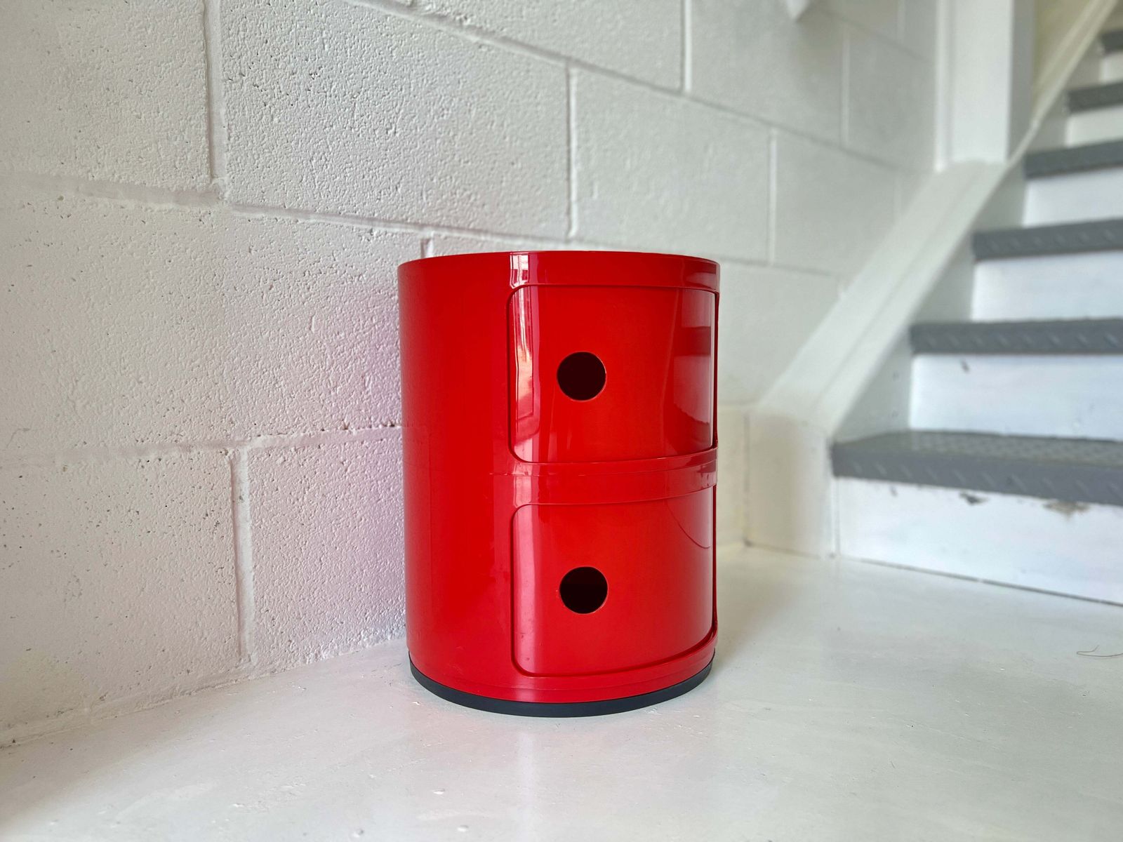 Red Kartell Componibili Two Tier Storage Unit By Anna Castelli Ferrieri photo 175.0