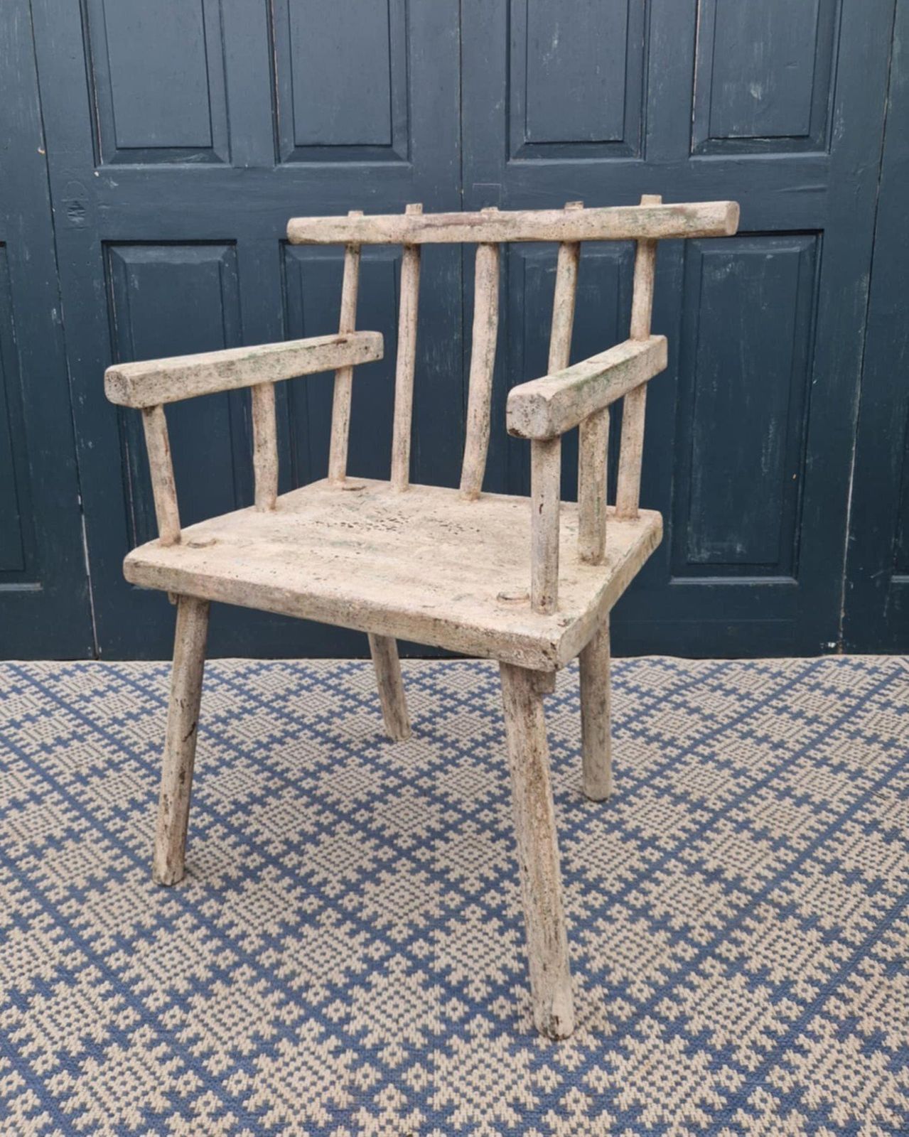 Irish Hedge Chair, 1800s, Antique photo for sale