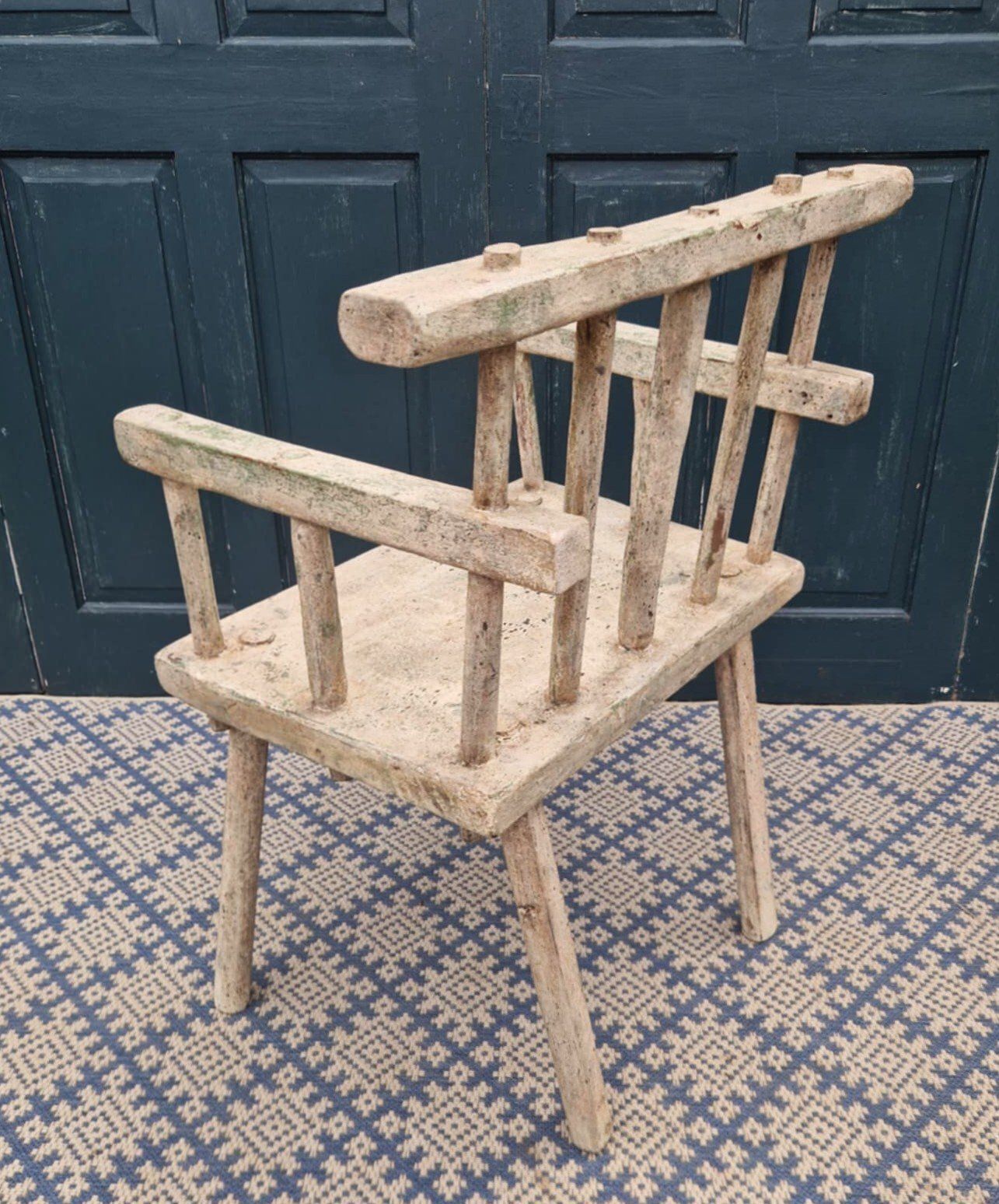 Irish Hedge Chair, 1800s, Antique photo buy