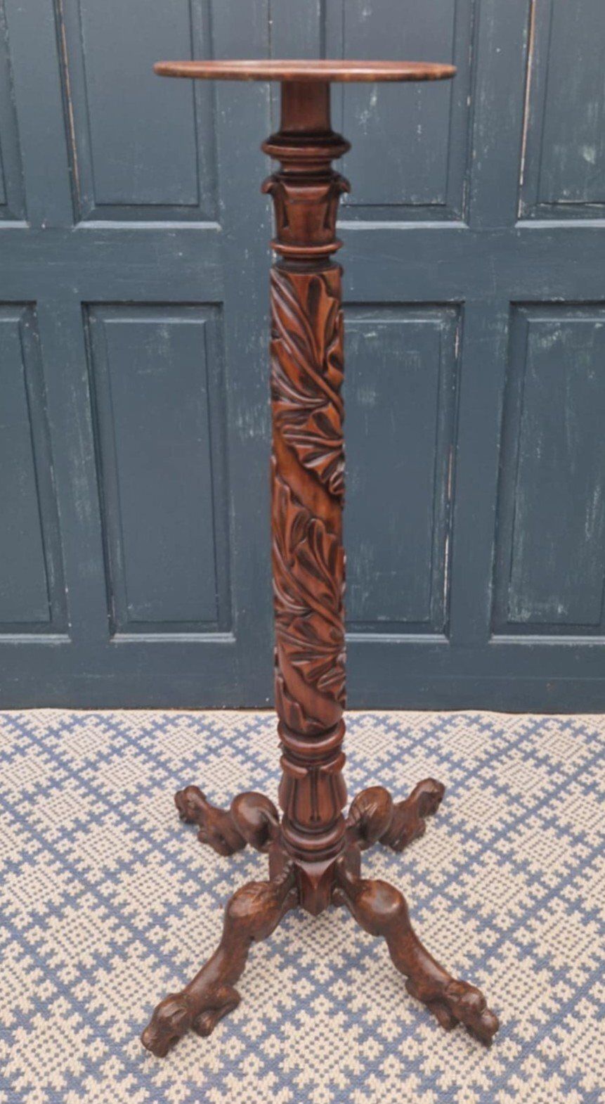 Mahogany Jardiniere Plant Stand
