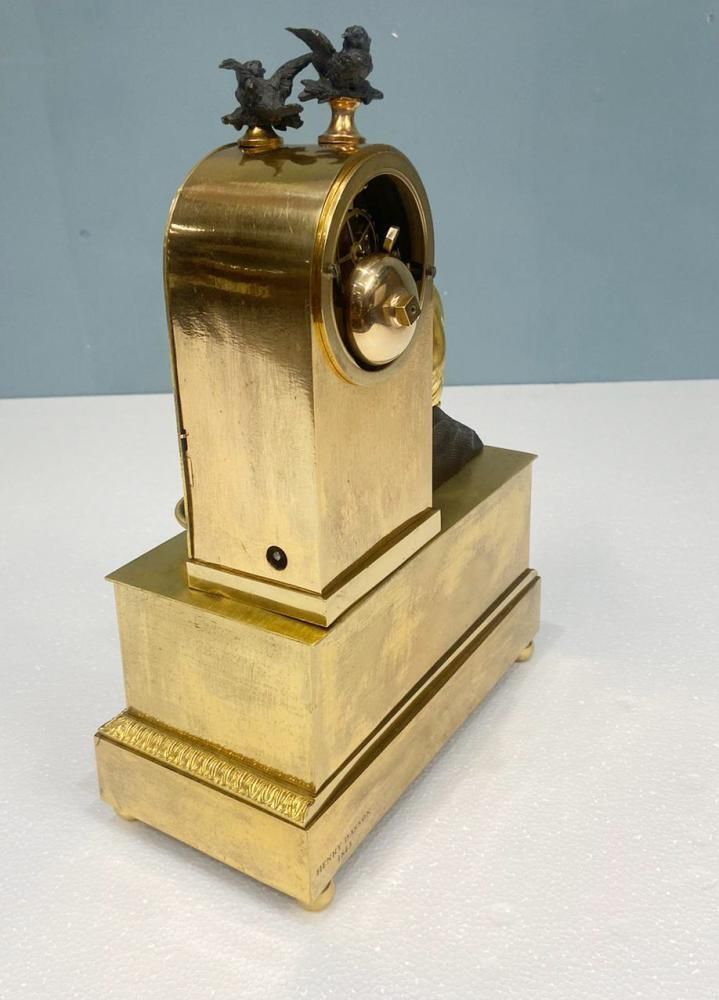 photo buy French Gilt Waterfall Clock Henry Dasson 1843