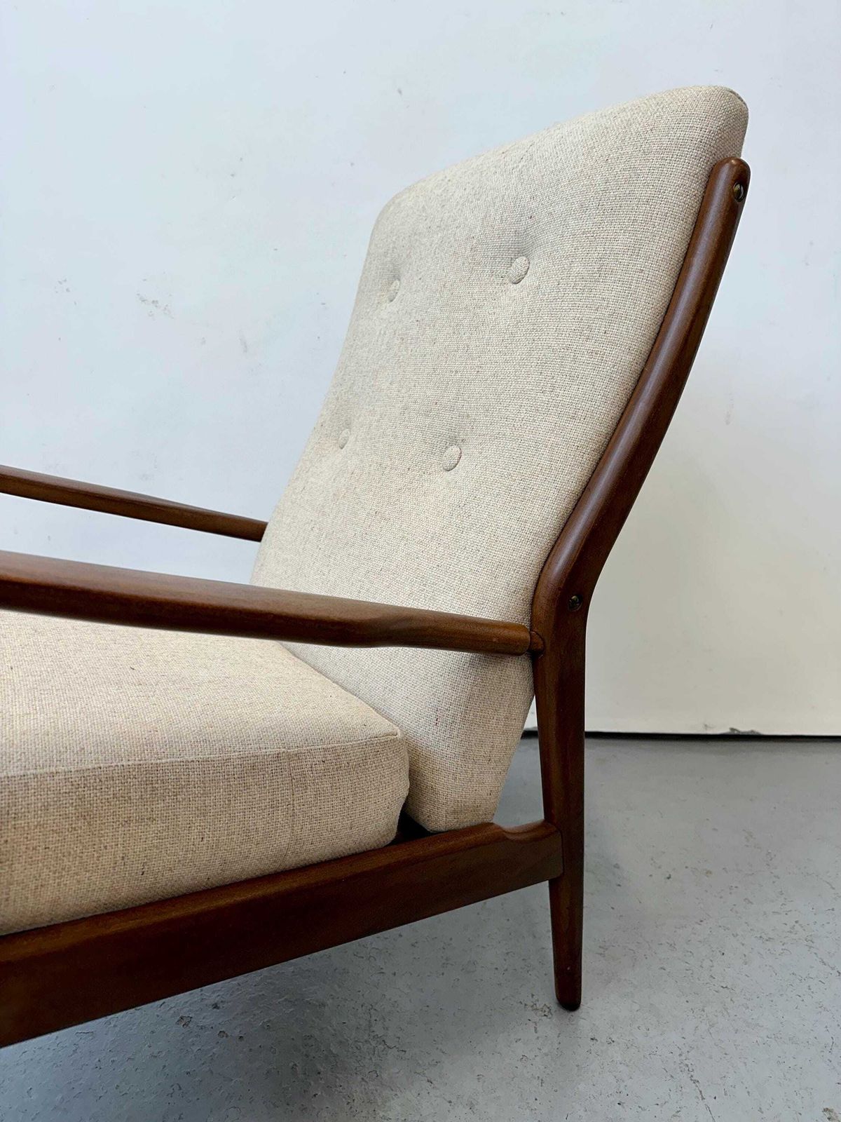 photo for sale Vintage Scandart Teak Lounge Armchair. Danish Mid Century Wegner Vodder
