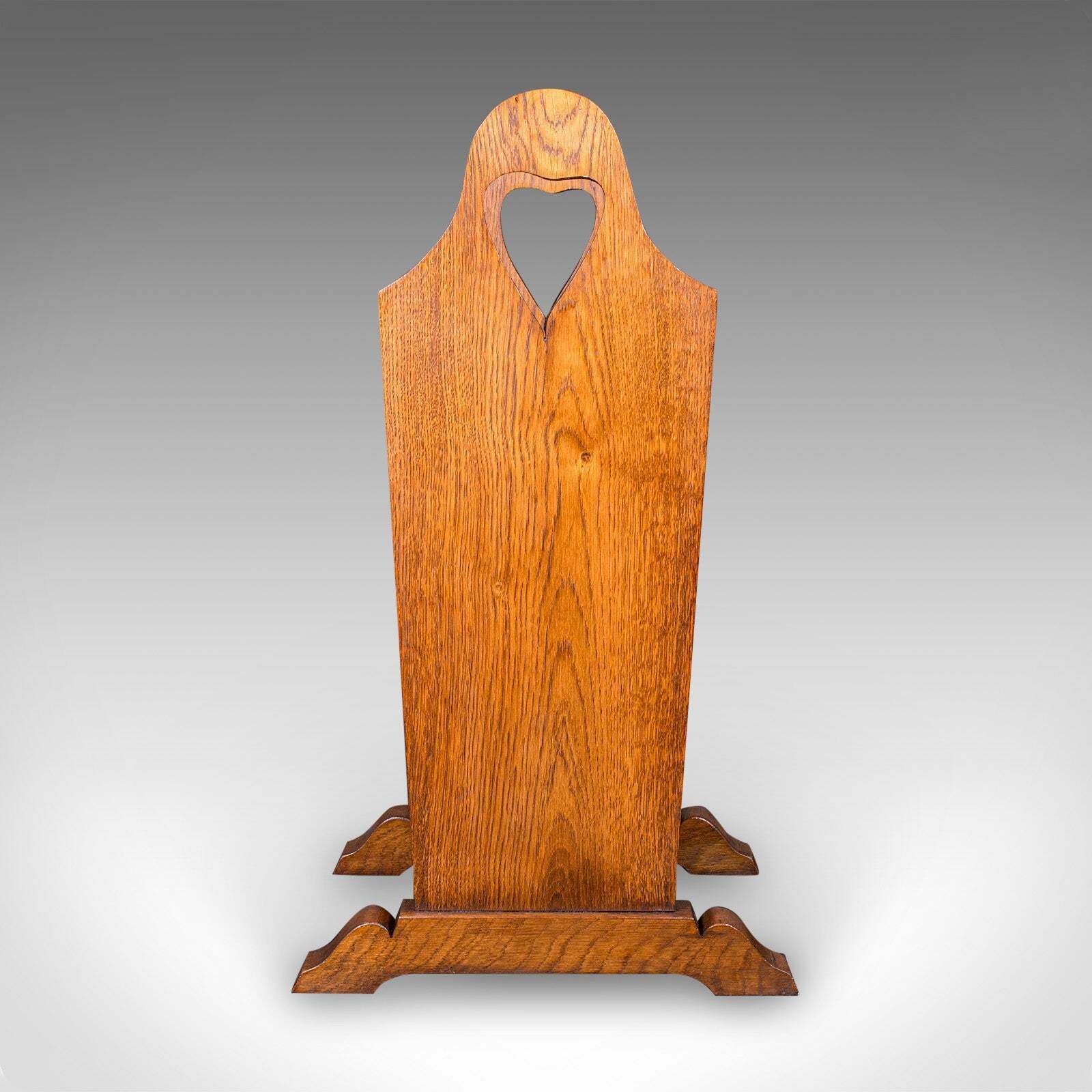 Antique Stick Stand, English Oak, Reception Hall, Arts & Crafts, Victorian, 1900 photo 811.0