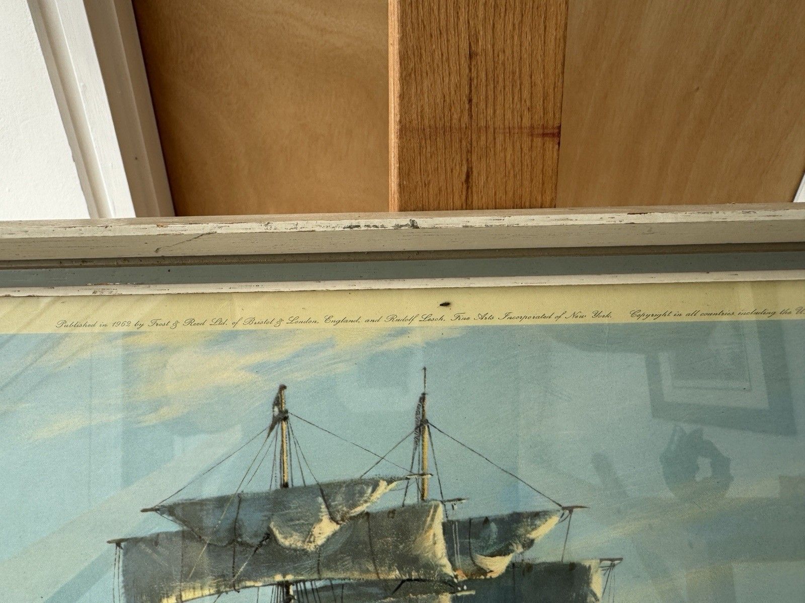 photo buy Montague Dawson Nautical Print Titled "The Thermopylae Leaving Foochow." 1962