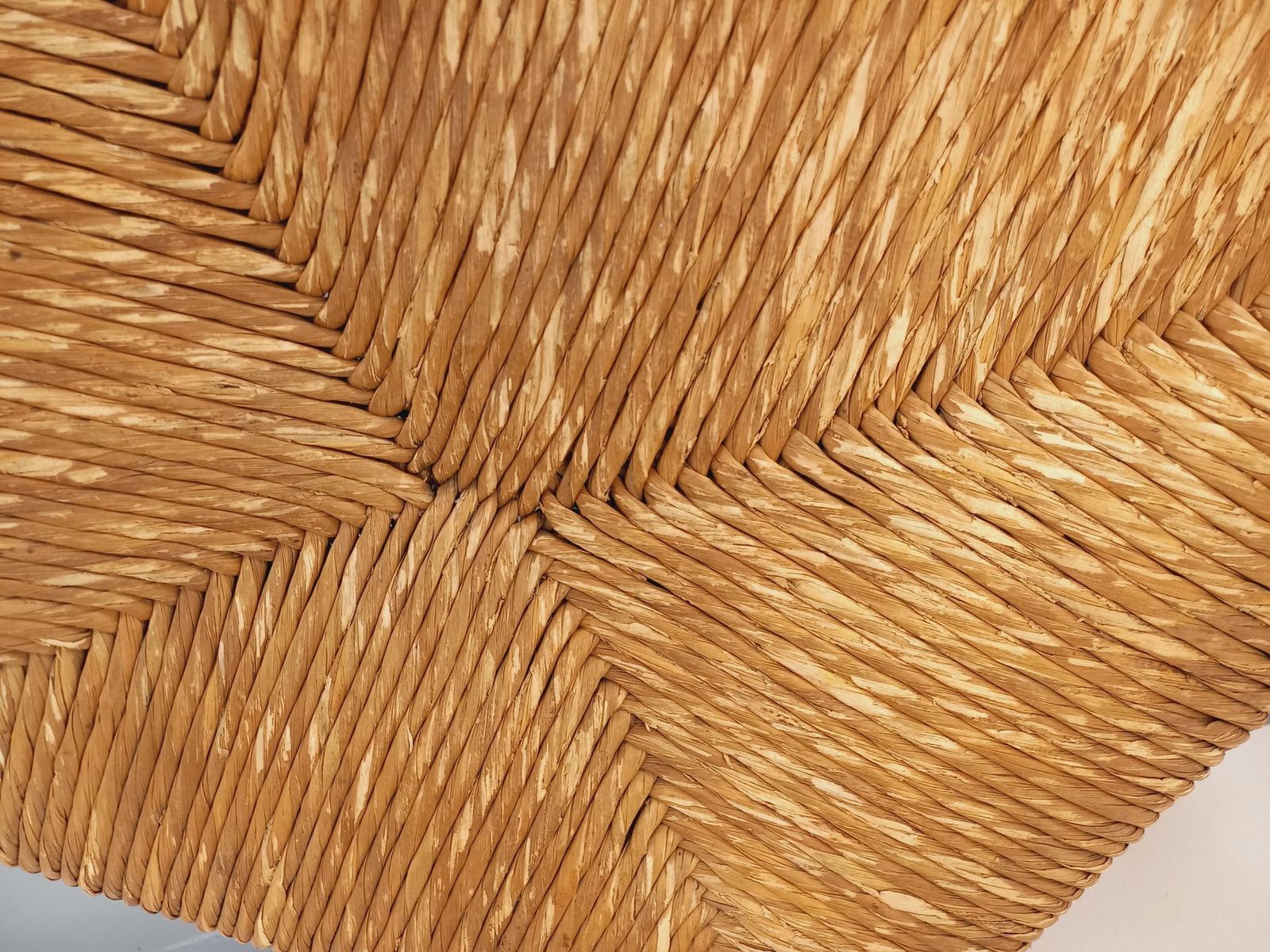 1897.0 2 Brutalist Armchairs In Oak And Straw photo