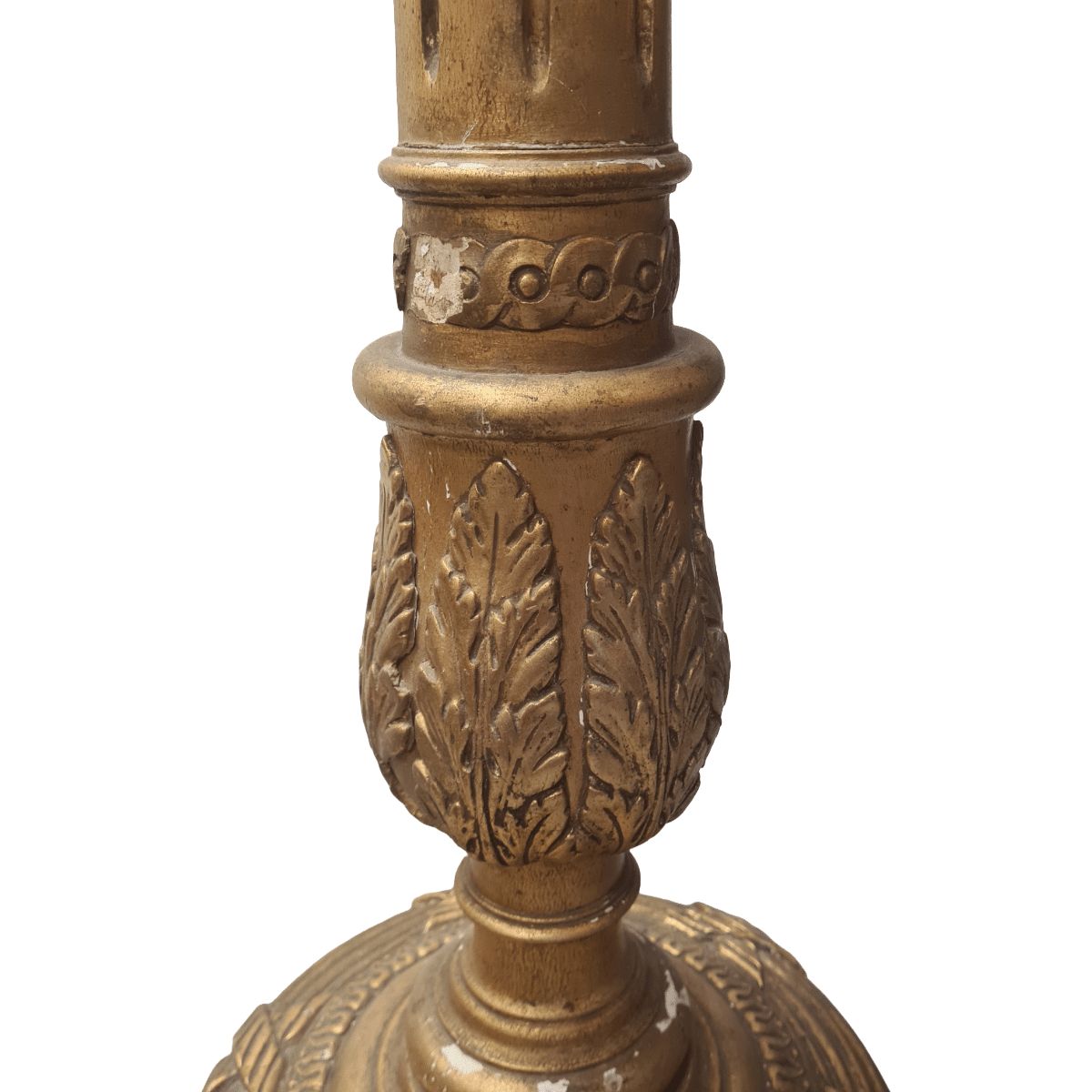 French Classic Louis XVI Style Wooden Floor Lamp, Mid Century photo buy