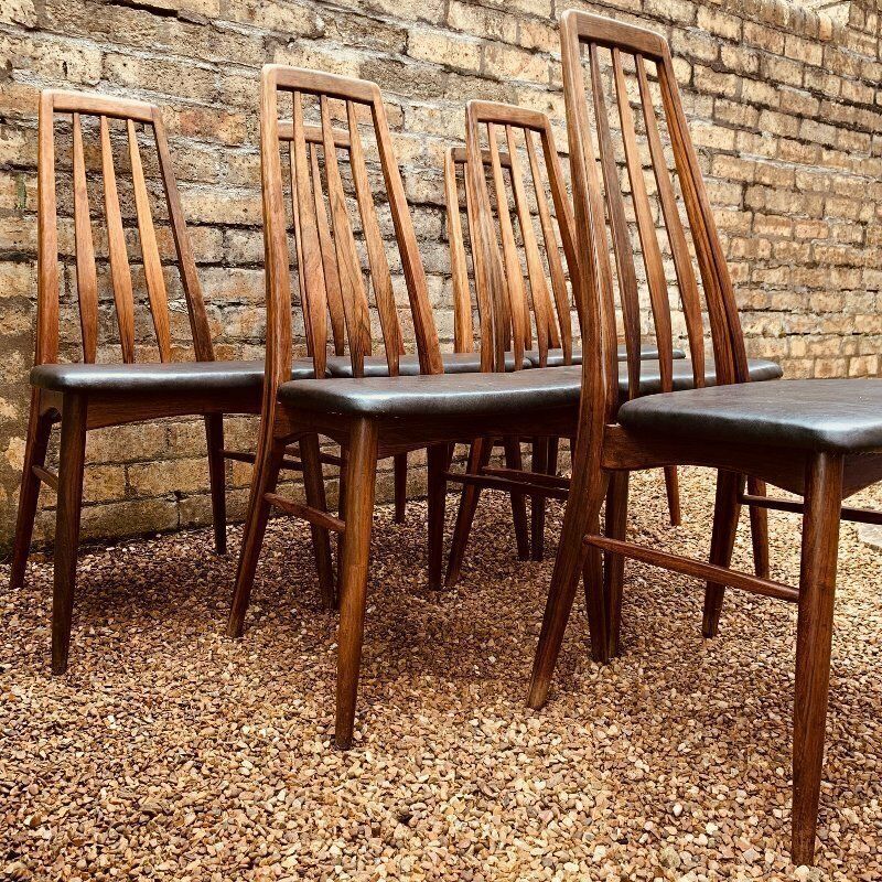 Set Of 6 Danish Rosewood Eva Chairs By Niels Koefoed For Koefoed Hornslet, 1960 photo Furniture