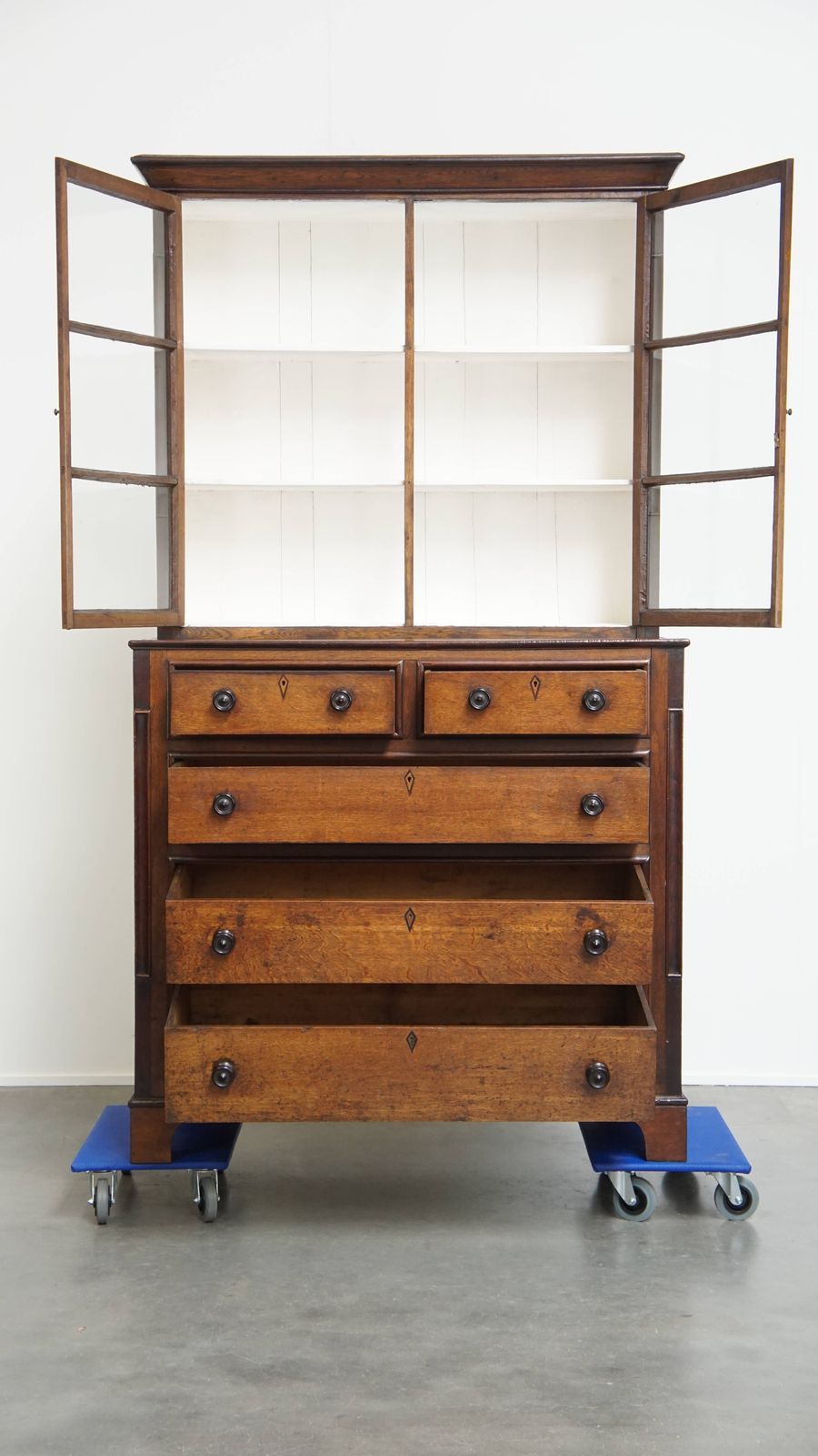 Excellent Antique English Sideboard/Bookcase From The Early 19th Century photo furniture