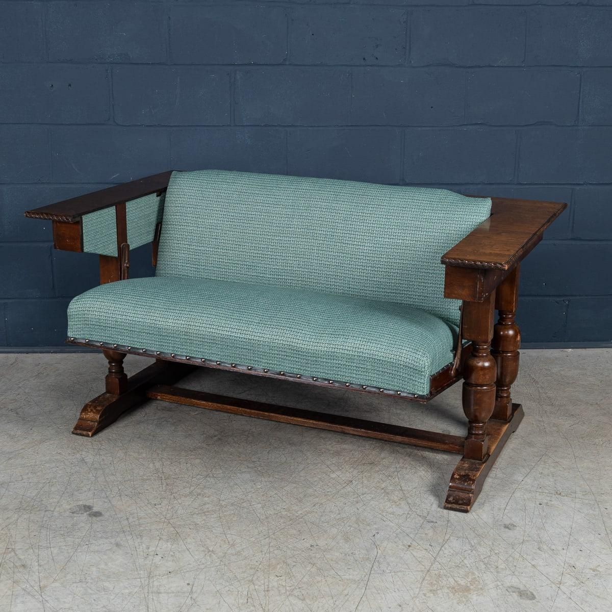 20thc English Metamorphic "Settee Table" By R. Hamp & Co, Northampton C.1930 photo for sale