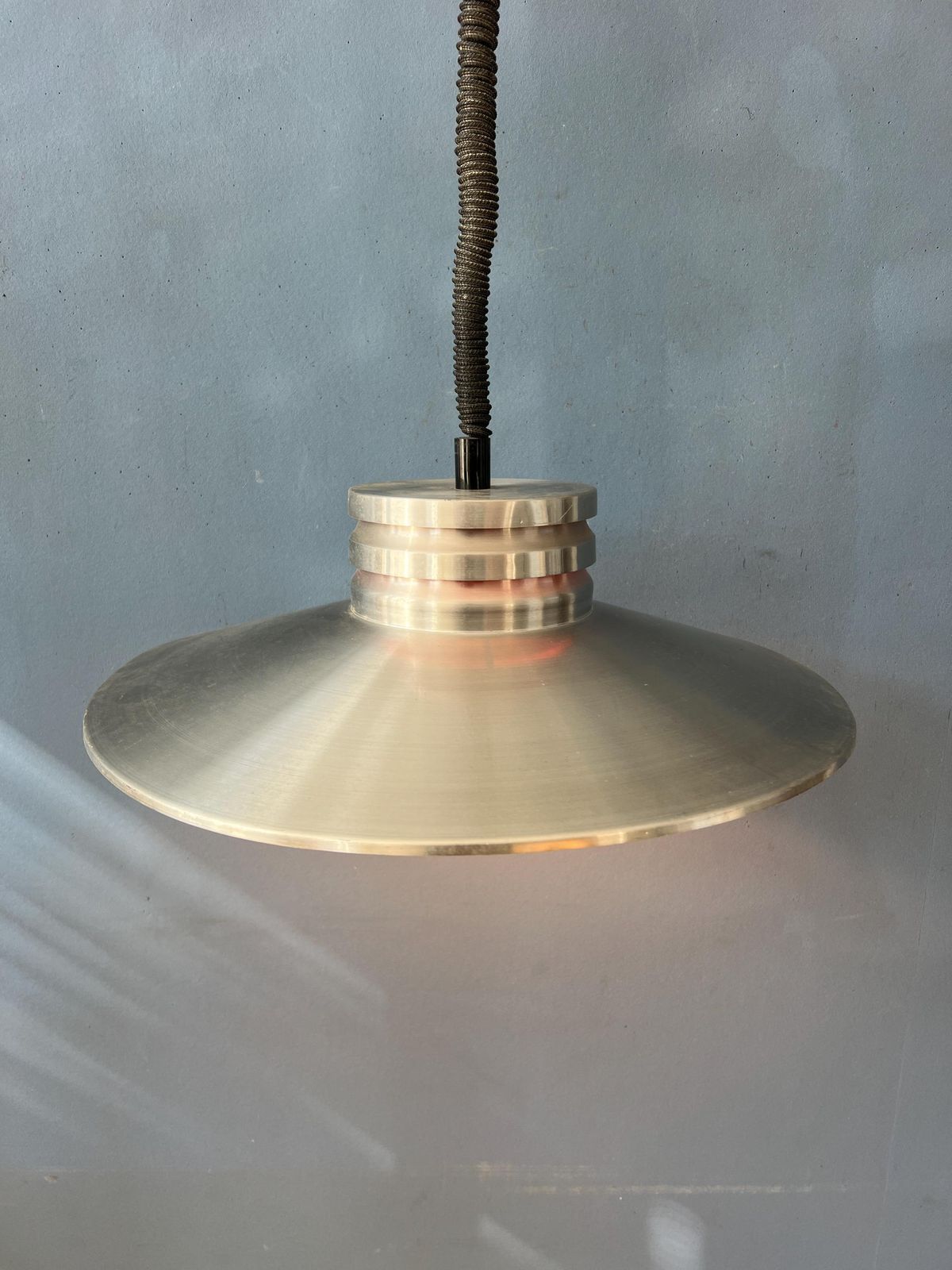 Vintage Aluminium Space Age Hanglamp photo Verlichting