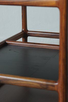 photo for sale Mid Century Modern Danish Serving Trolley In Rosewood By Henning Korch For Silkeborg, 1960s
