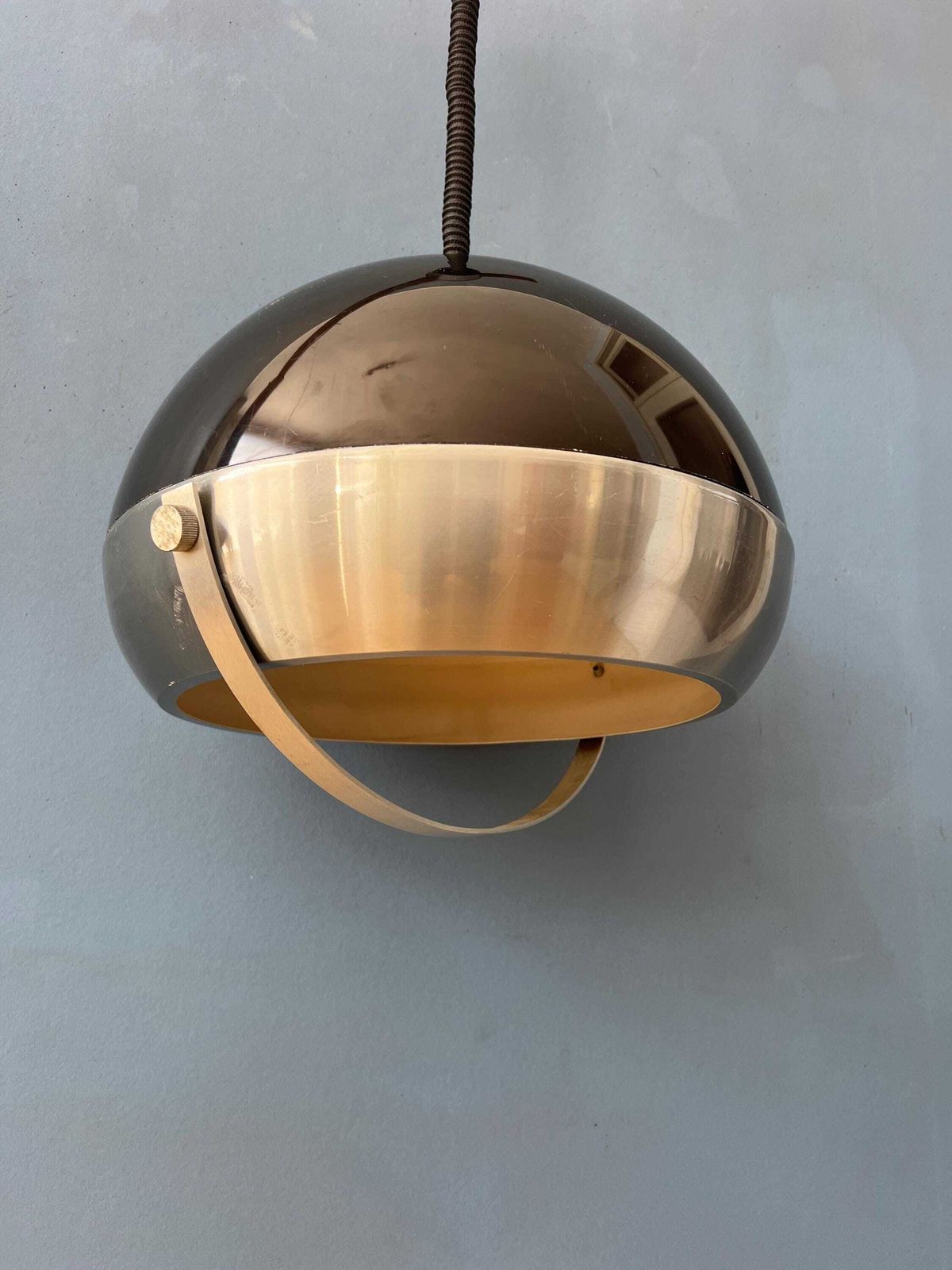 Mid Century Lakro Space Age Dome Hanglamp photo vintage