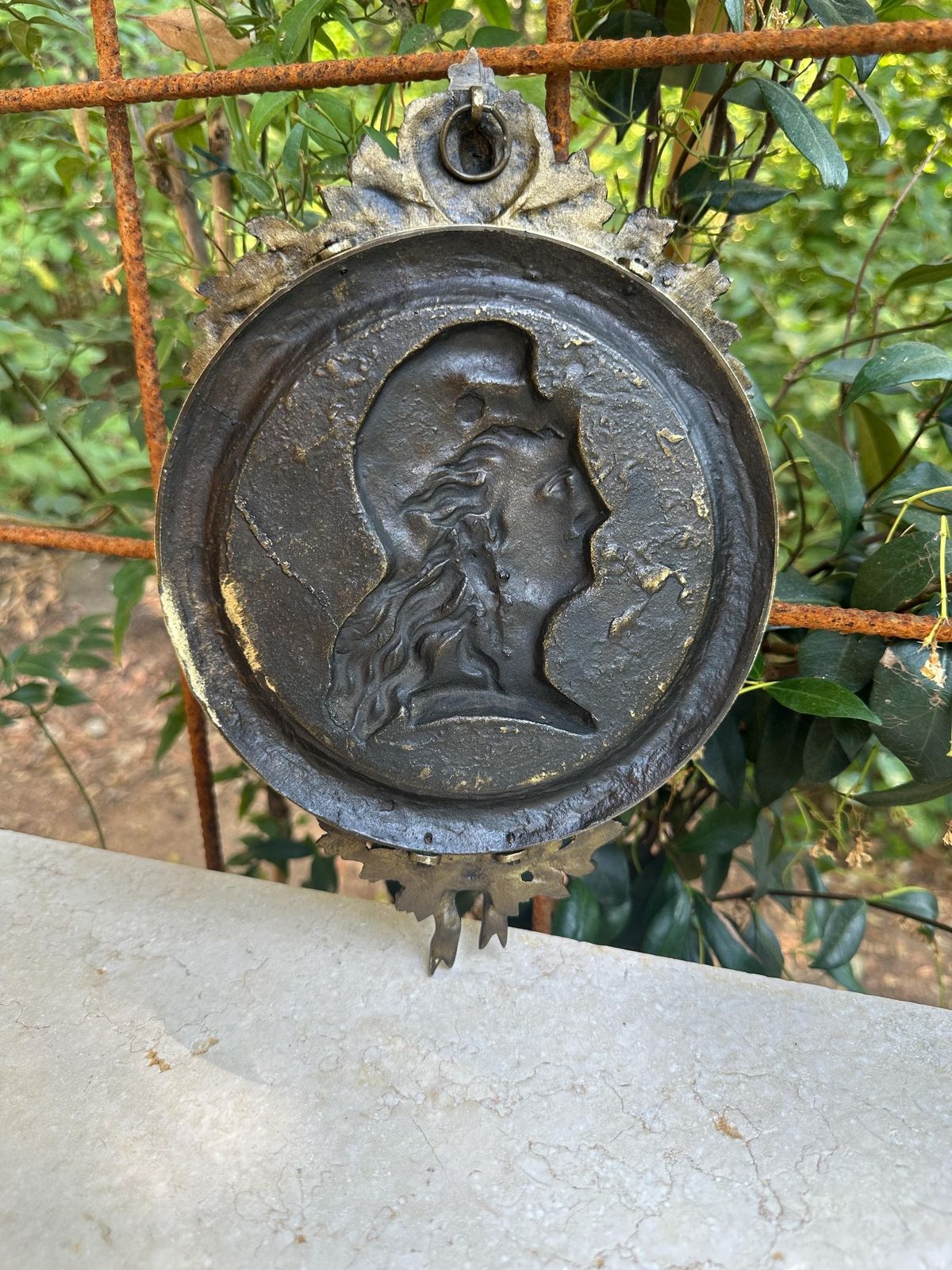 photo for sale French Antique Bronze Plaque Of Marianne, Phrygian Bonnet, Rf , 1870, French Republic, Art Patriotique Xixe