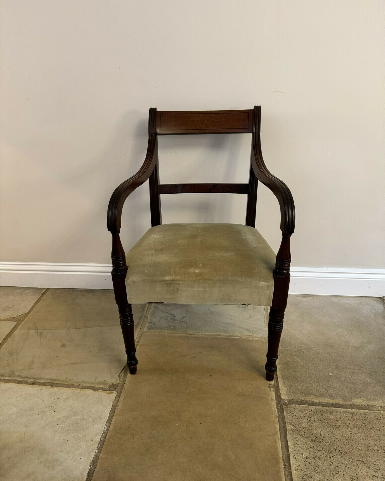 photo for sale Set Of Six Antique Regency Quality Mahogany Dining Chairs