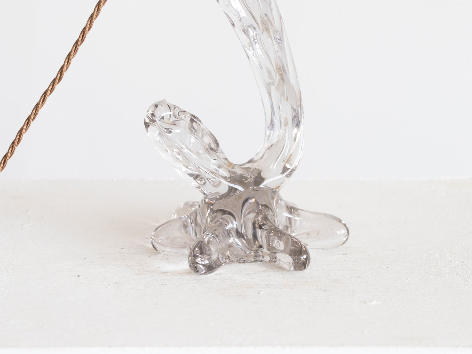 French Crystal Glass Table Lamp By Crystelde photo Lighting