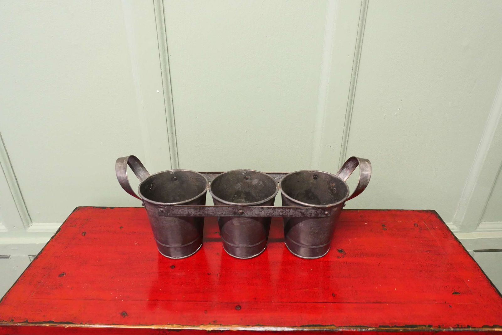 3 Pot Fresh Cut Flower Bucket Carrier photo for sale