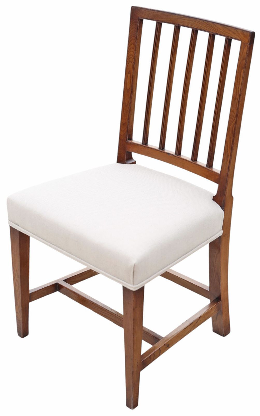 Antique Set Of 6 (5 Plus 1) Early 19th Century Elm Kitchen & Dining Chairs – High Quality Original photo Furniture