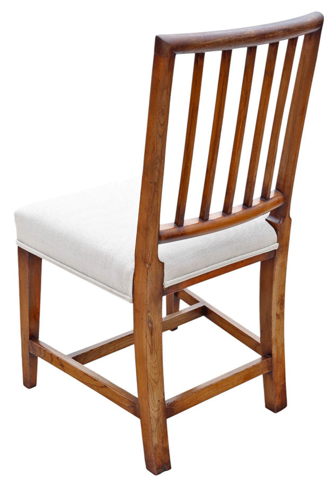 Antique Set Of 6 (5 Plus 1) Early 19th Century Elm Kitchen & Dining Chairs – High Quality Original photo vintage