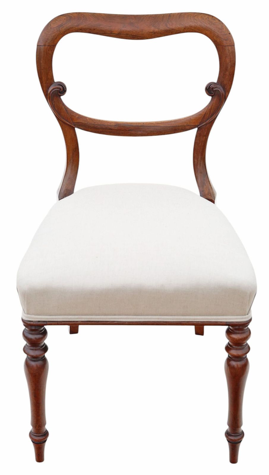 Antique Set Of 6 Victorian Rosewood Balloon Back Dining Chairs – Mid 19th Century, High Quality Originals photo Furniture