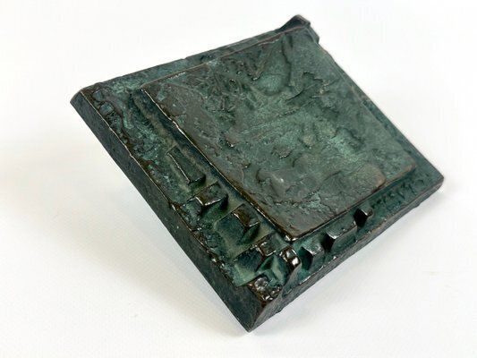 Brutalist Bronze Push And Pull Alpana Door Handle, 1970s photo for sale