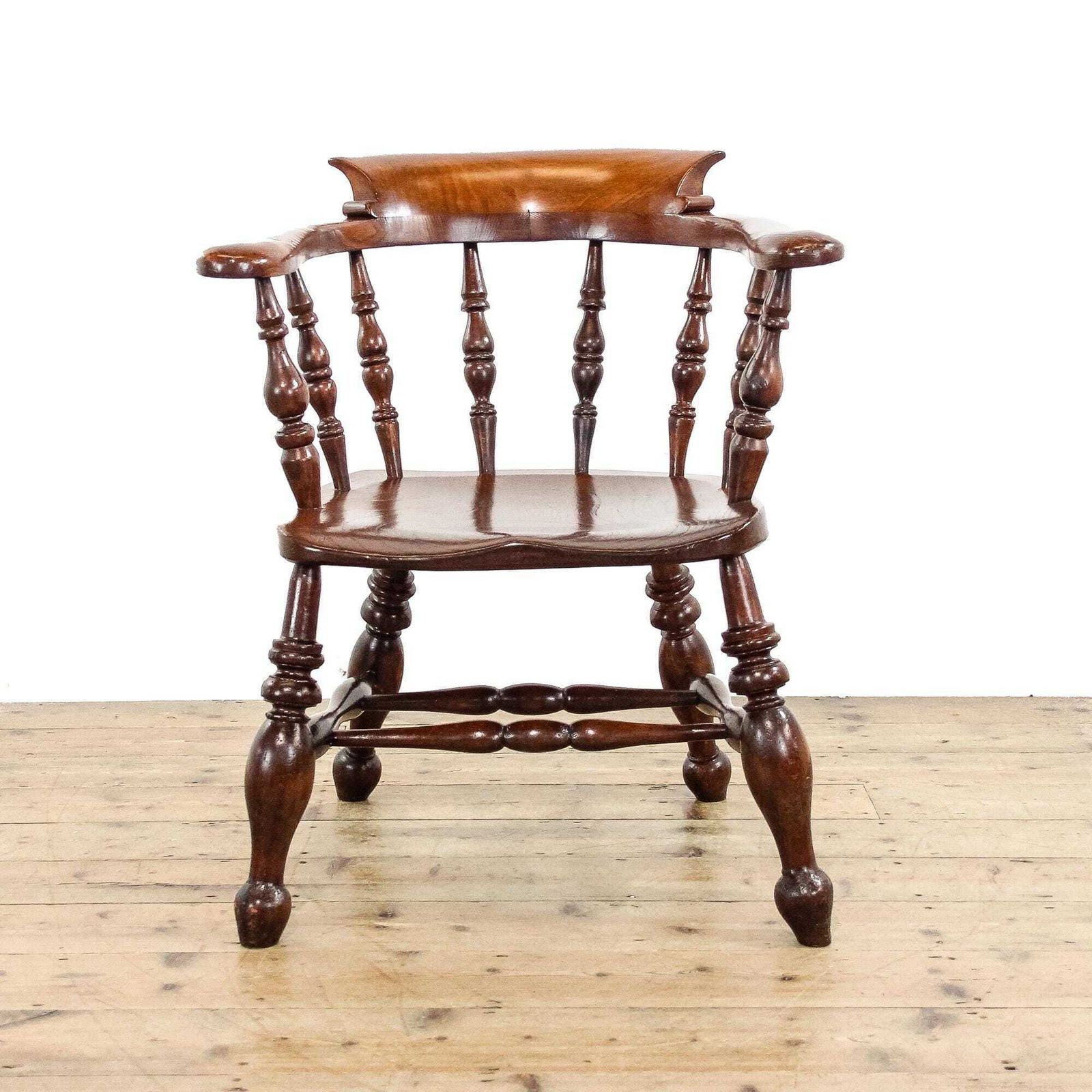 Antique Elm And Beechwood Elbow Chair | Antique Captain’s Armchair | Antique Furniture | Antique Armchairs photo furniture