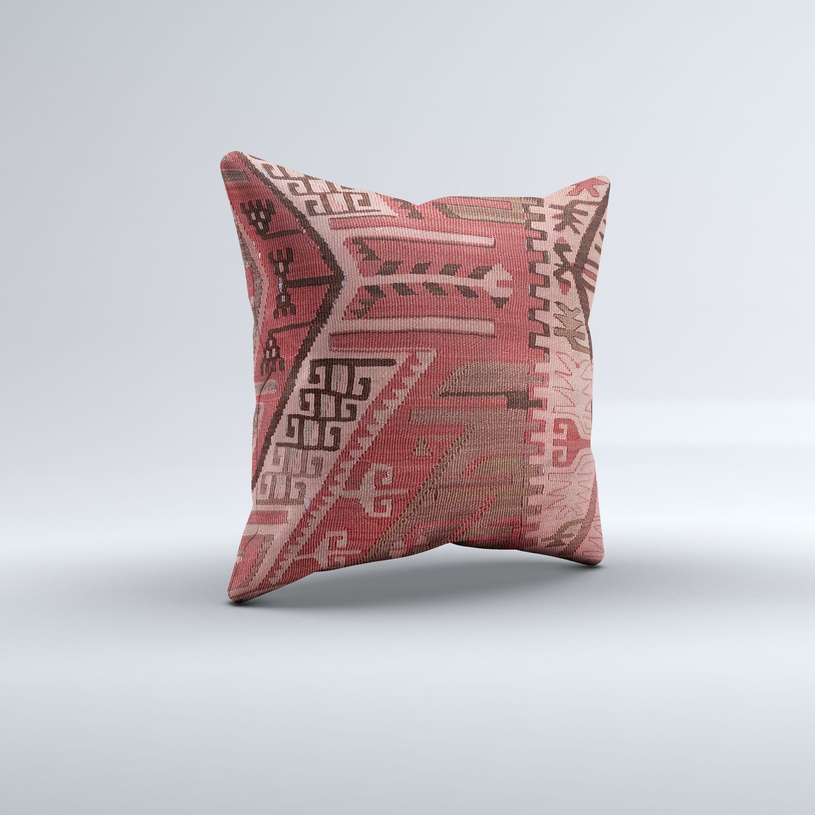 Vintage Turkish Kilim Cushion Cover 60x60 Cm Square Wool Large Pillowcase photo furniture