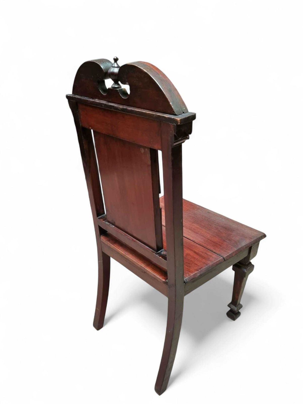 Antique Mahogany Hall Chair / Highly Carved C1840 photo for sale
