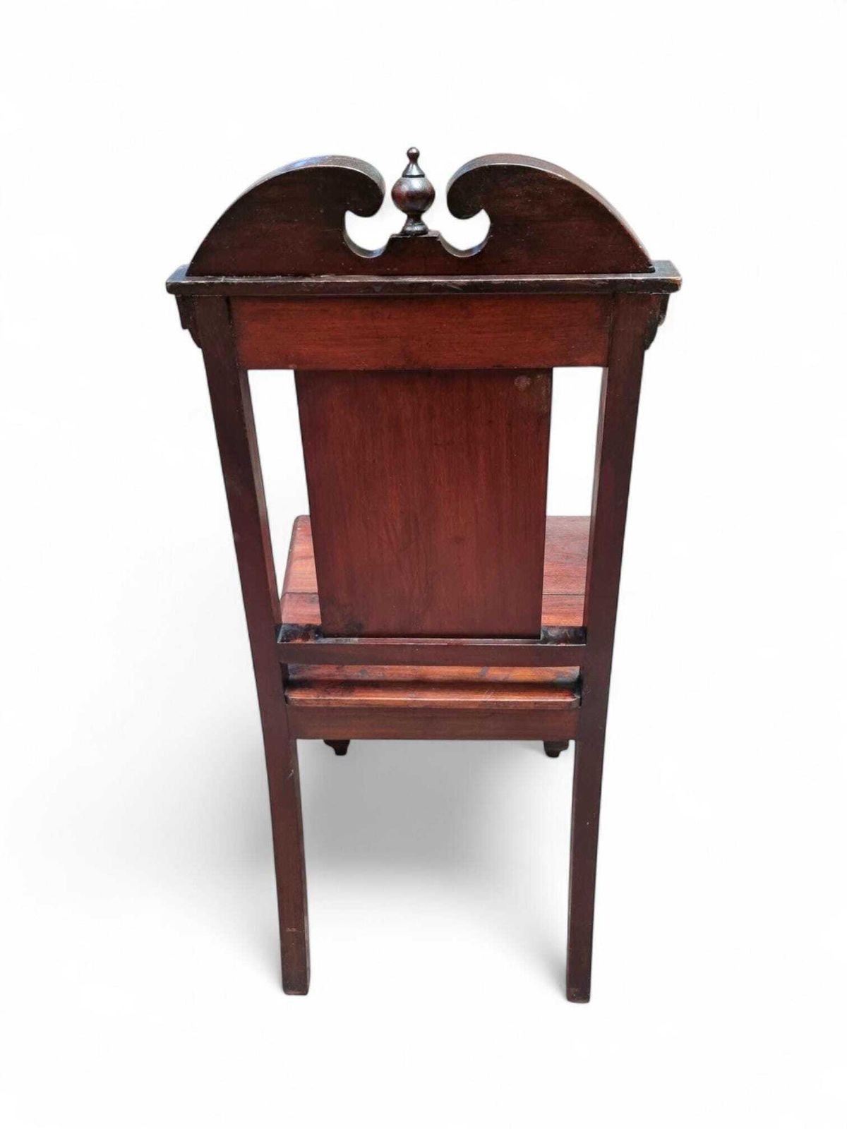 Antique Mahogany Hall Chair / Highly Carved C1840 photo Furniture