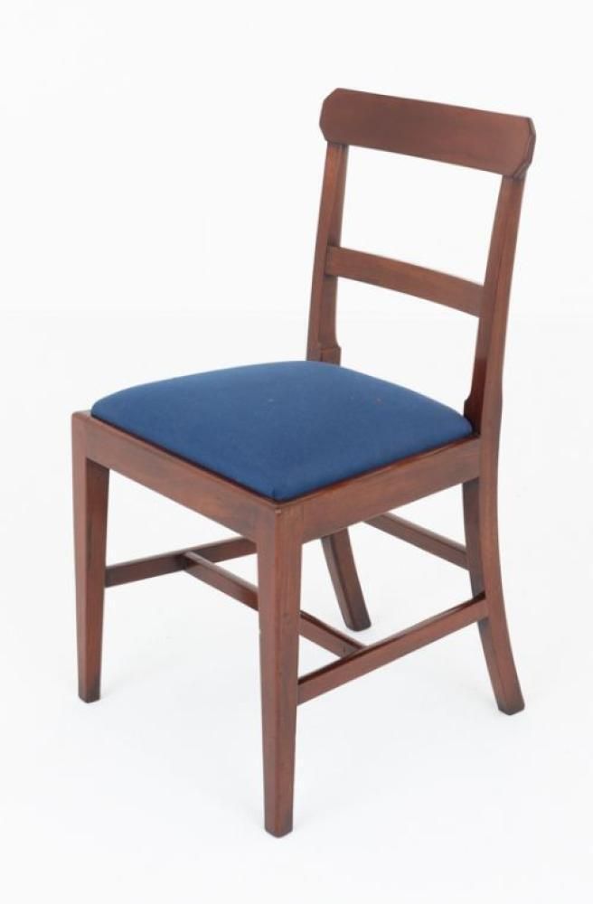 Set Georgian Dining Chairs 6 Mahogany Diners Period Antique photo Furniture