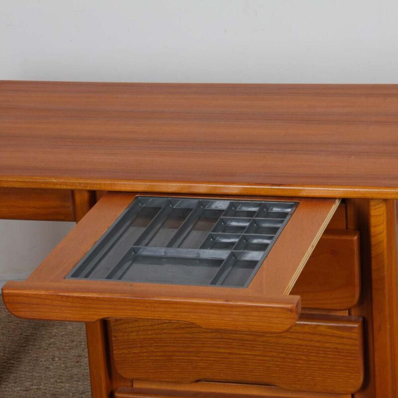 Wooden Desk Produced By Hafele In The 1980s photo vinterior