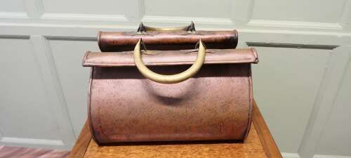 Arts And Crafts Copper Gladstone Bag, Planterarts And Crafts Copper Gladstone Bag, Planter photo furniture