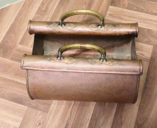 Arts And Crafts Copper Gladstone Bag, Planterarts And Crafts Copper Gladstone Bag, Planter photo Garden Decor
