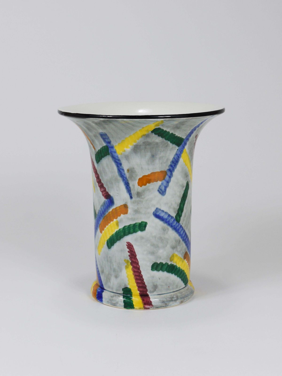 Eva Zeisel Art Deco Bauhaus Pottery Vase, Smf Schramberg, Germany 1920s photo vinterior