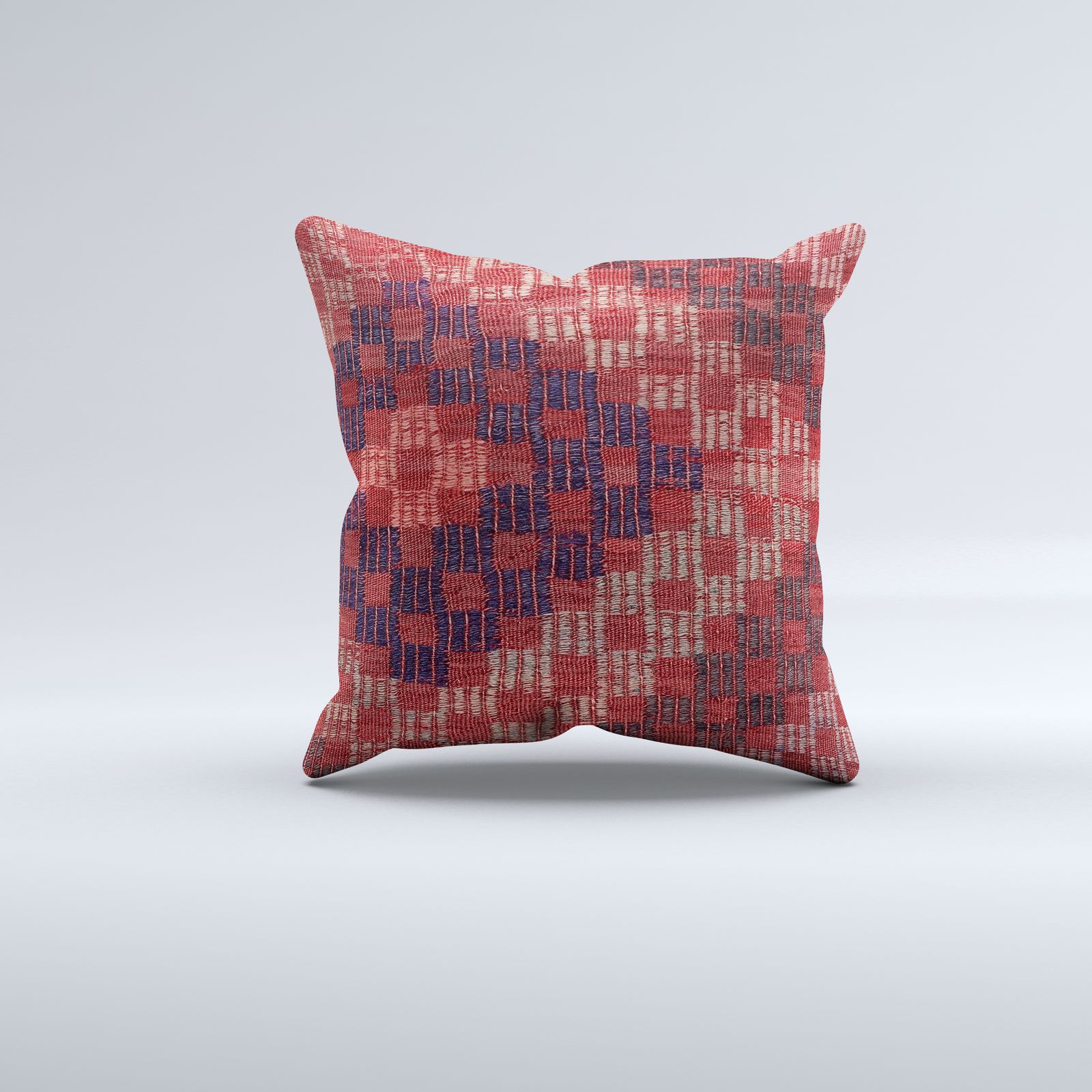 Vintage Turkish Kilim Cushion Cover 60x60 Cm Square Wool Large Pillowcase