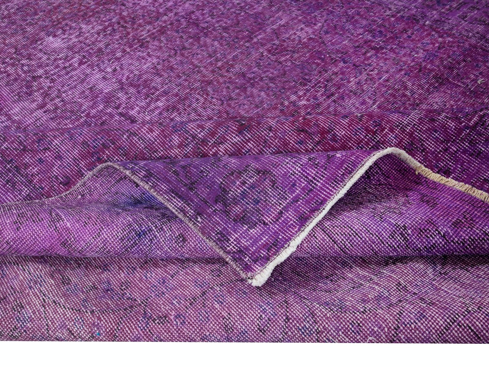 6x9.8 Ft Purple Handmade Indoor Outdoor Rug For Bedroom. Turkish Bohemian Carpet photo 411.0