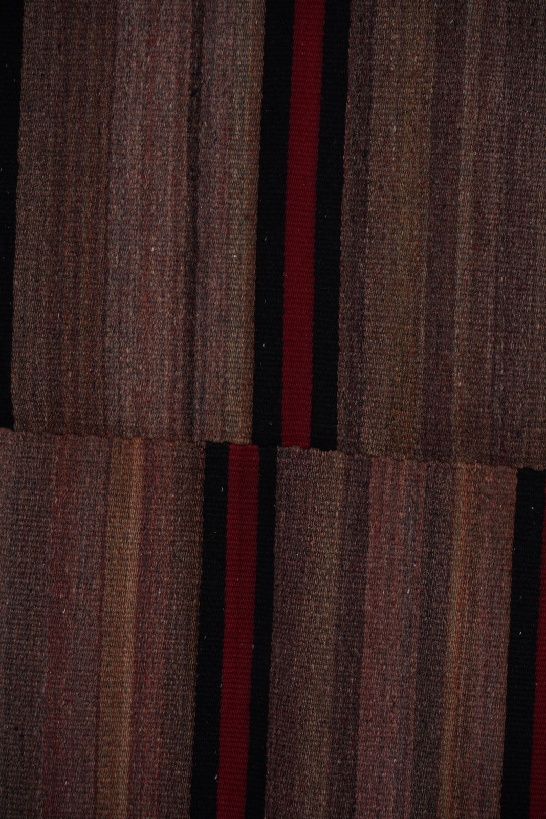 1960s Oversize Bohemian Striped Wool Kilim Rug 9'5'' X 9'5'' photo Textiles