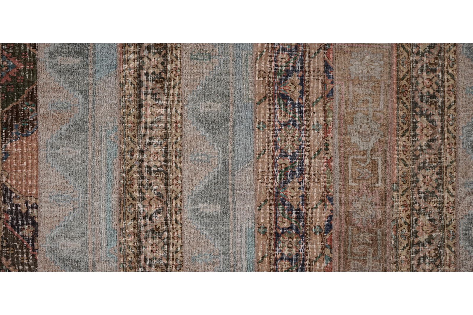 photo for sale 1960s Turkish Oushak Extra Long Runner With Mid Century Modern Style 2'5'' X 63'1''