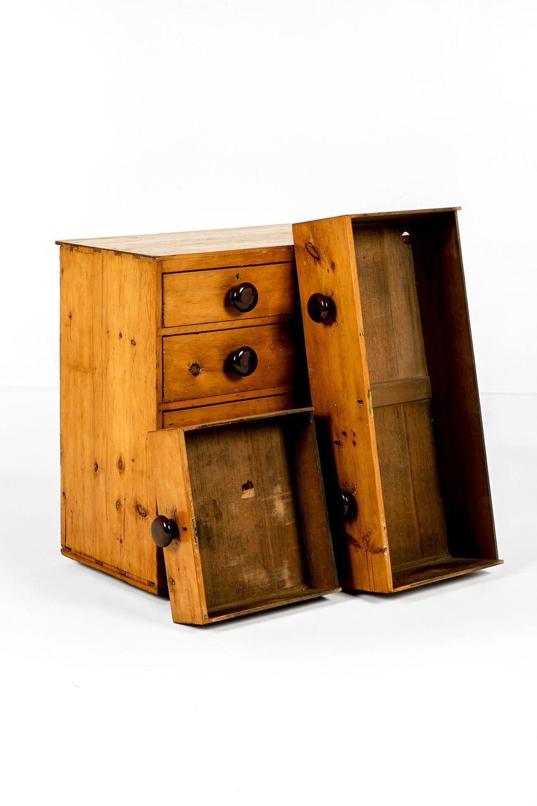 Victorian Honey Pine Chest Of Drawers photo for sale