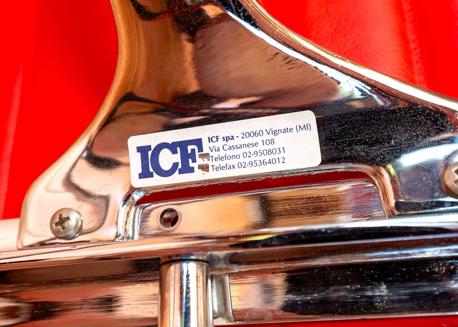 Eames Ea108 Armchair By Icf 1 Of 4 Mcm 1970s Swivel Red Leather Chrome Aluminium Mid Century Executive Office Conference Chair photo furniture