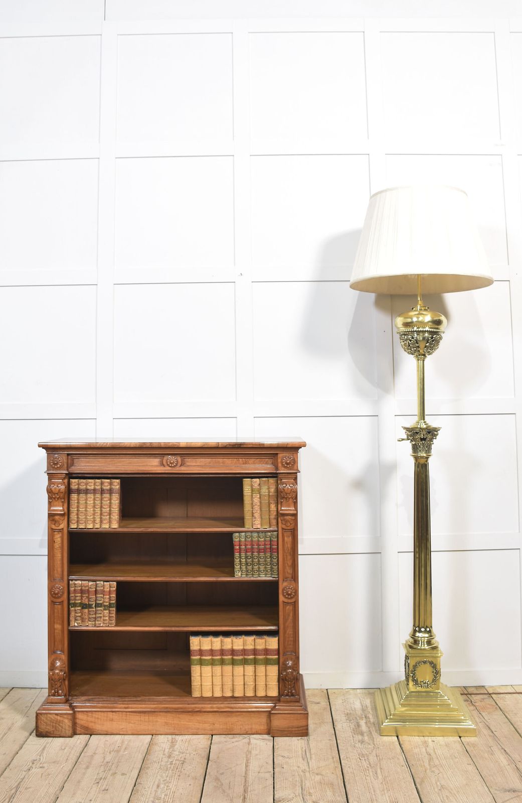 Pair Of 19th Century Walnut Open Bookcases photo for sale