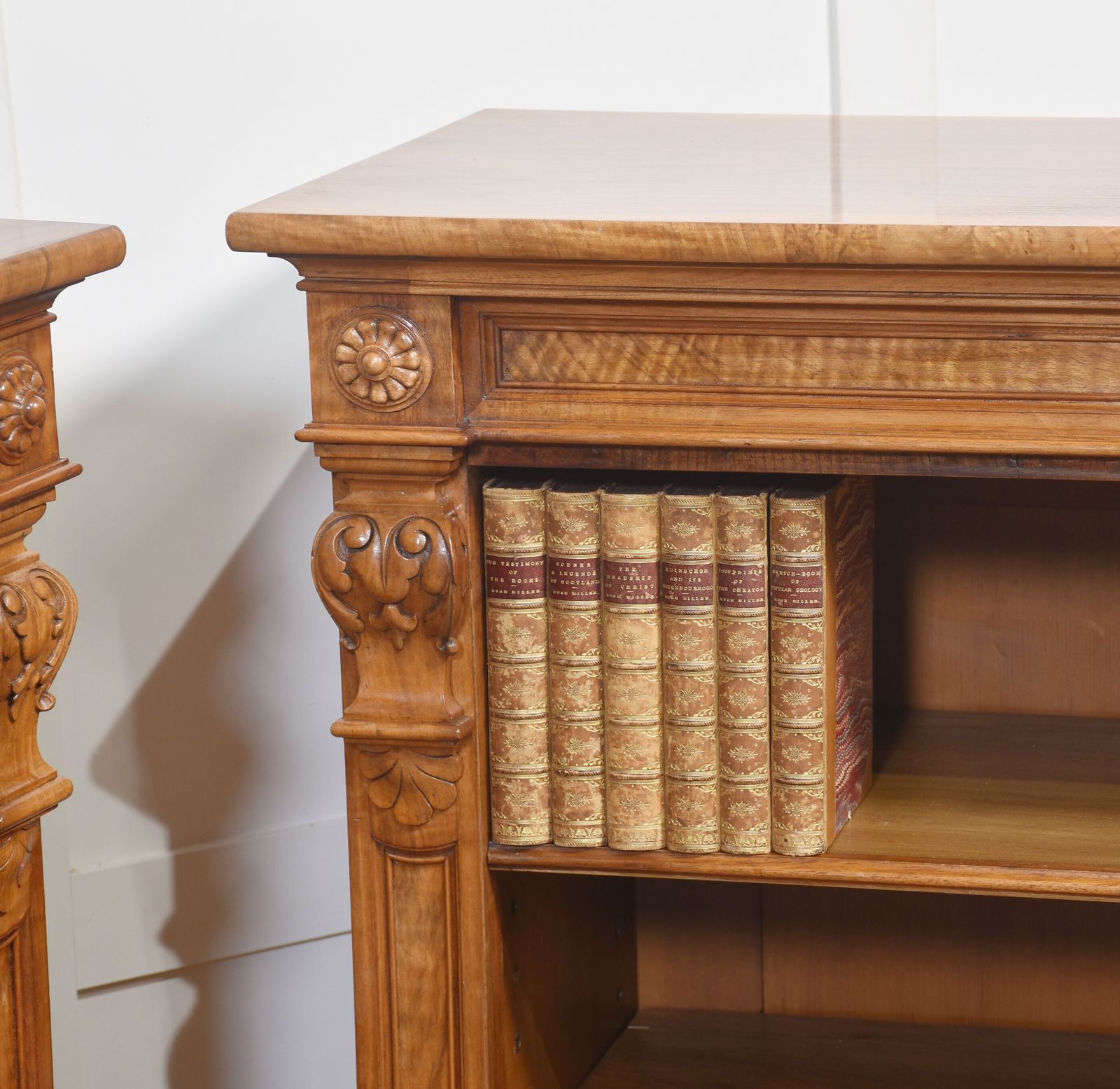 Pair Of 19th Century Walnut Open Bookcases photo 7020.0