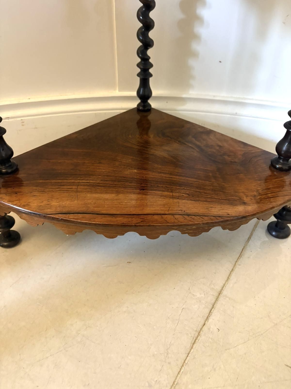 Superb Quality Antique 19th Century 4 Tier Rosewood Corner Whatnot photo buy