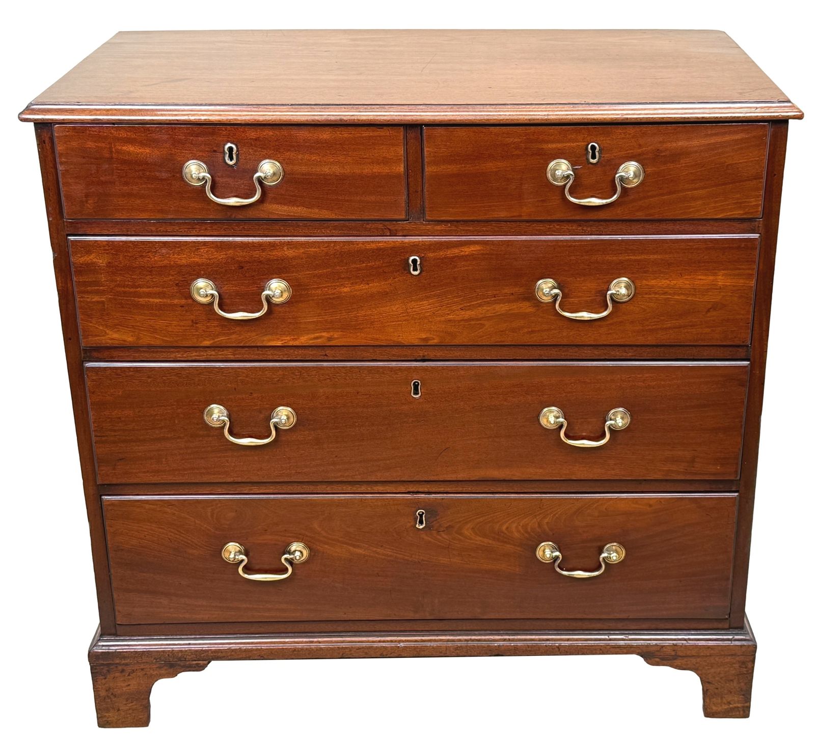 George III Mahogany Chest Of Drawers (England, Circa 1760) photo vintage