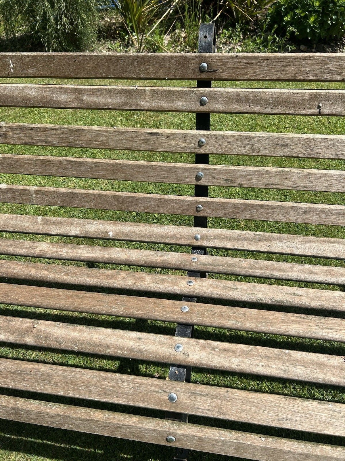 2891.0 Antique Wrought Iron Garden Bench Seat Chair Victorian 10ft Period Old Reclaim photo