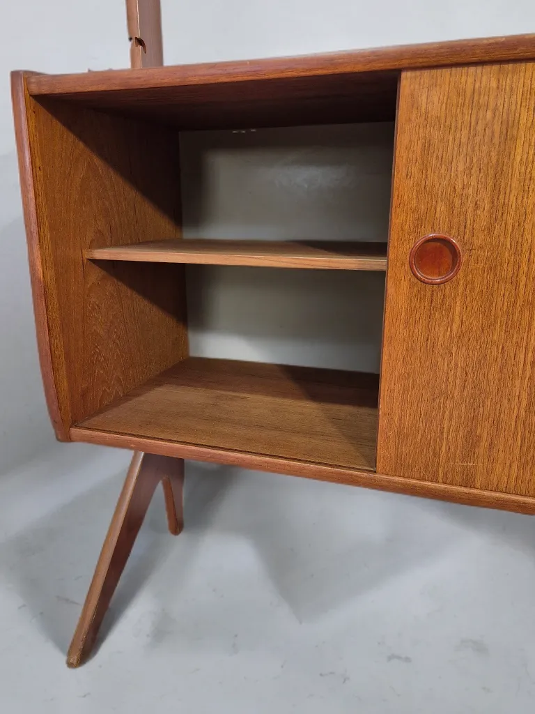 Freestanding Shelving Unit Ergo, Scandinavian Mid Century 1960s photo vintage