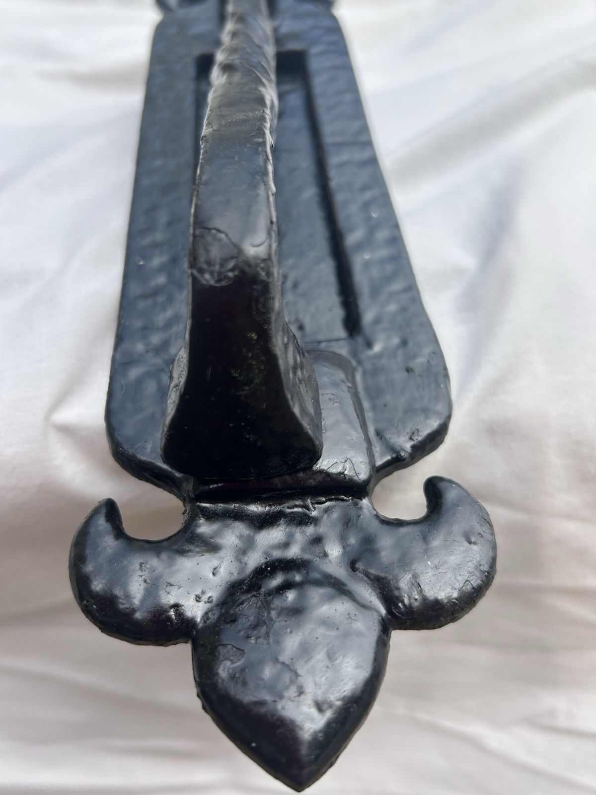 Large Antique Front Door Knocker Letterbox Period Cast Iron Gothic Tudor Metal photo buy