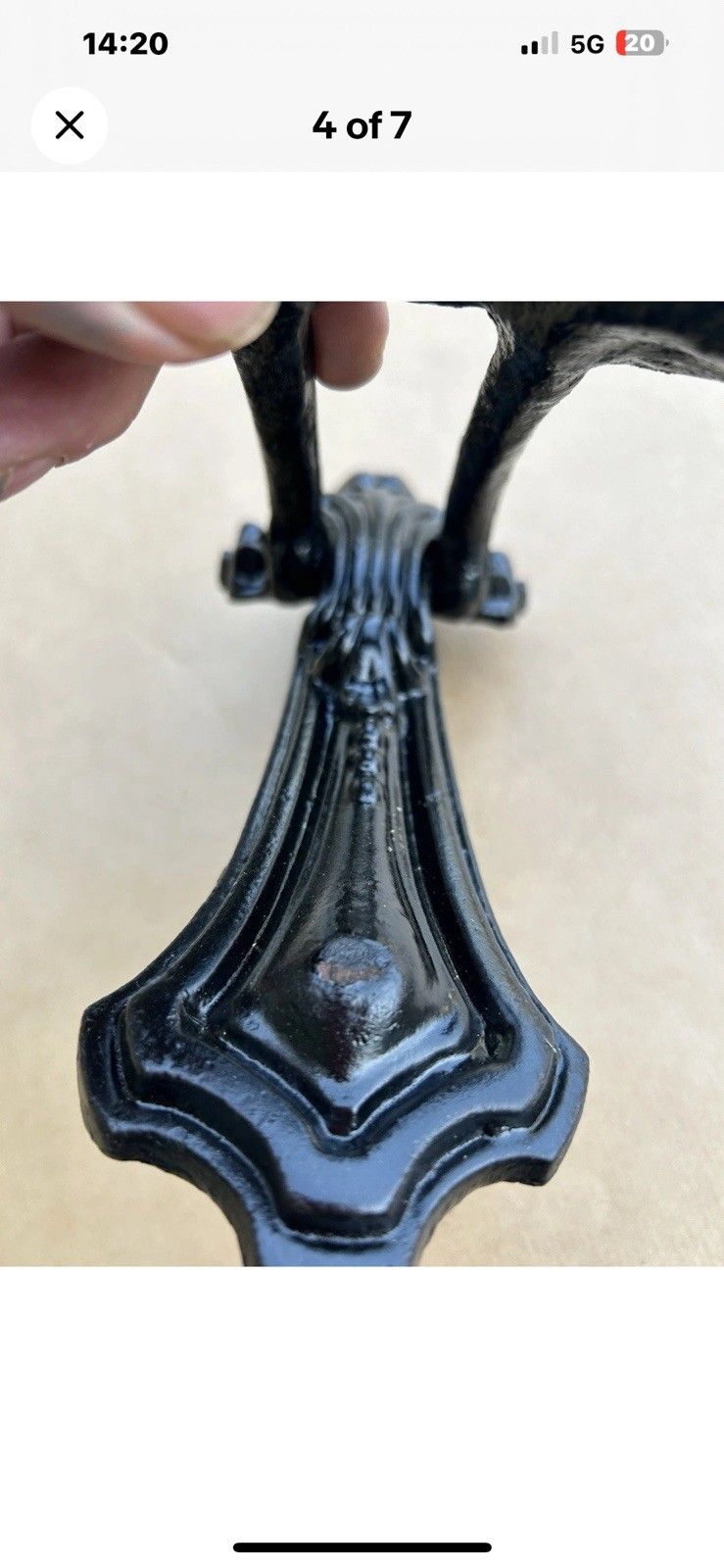 Kenrick Victorian Cast Iron Front Door Knocker Antique Old Period Metal Reclaim photo Home Fixtures